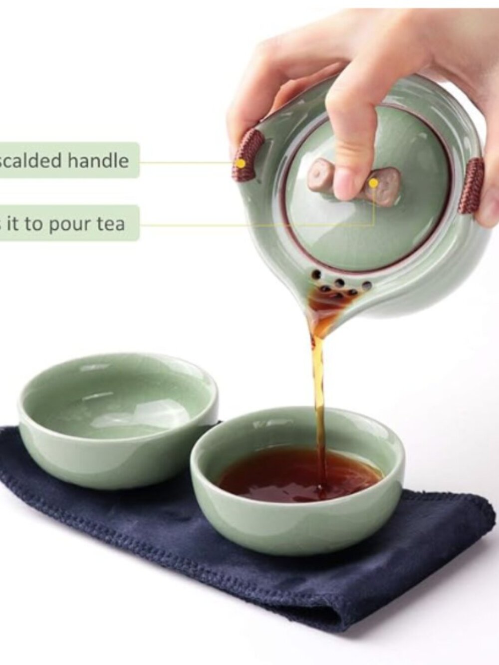 Travel Ceramic Tea Pot Set - NEW! - Picture 7 of 11